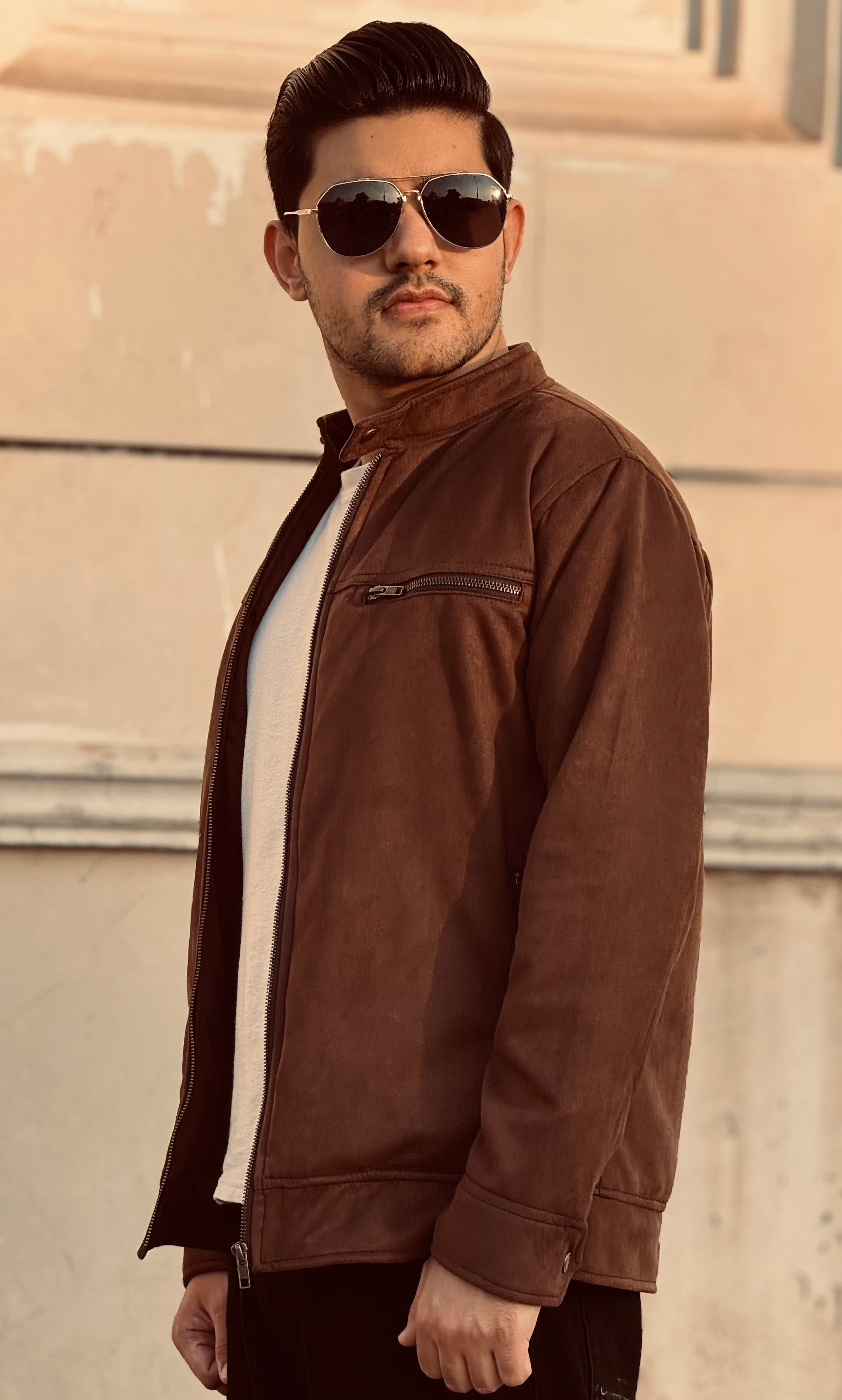 Suede Dark Brown Jacket - Vol II