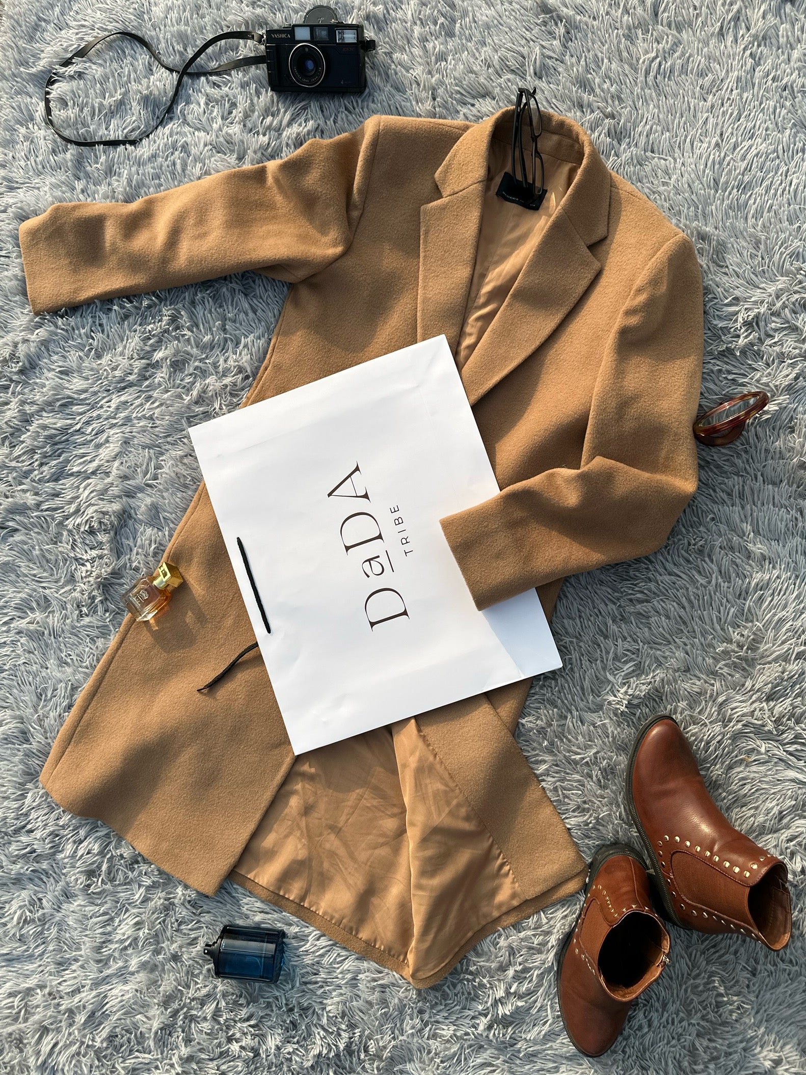 Fawn Blended Wool Coat