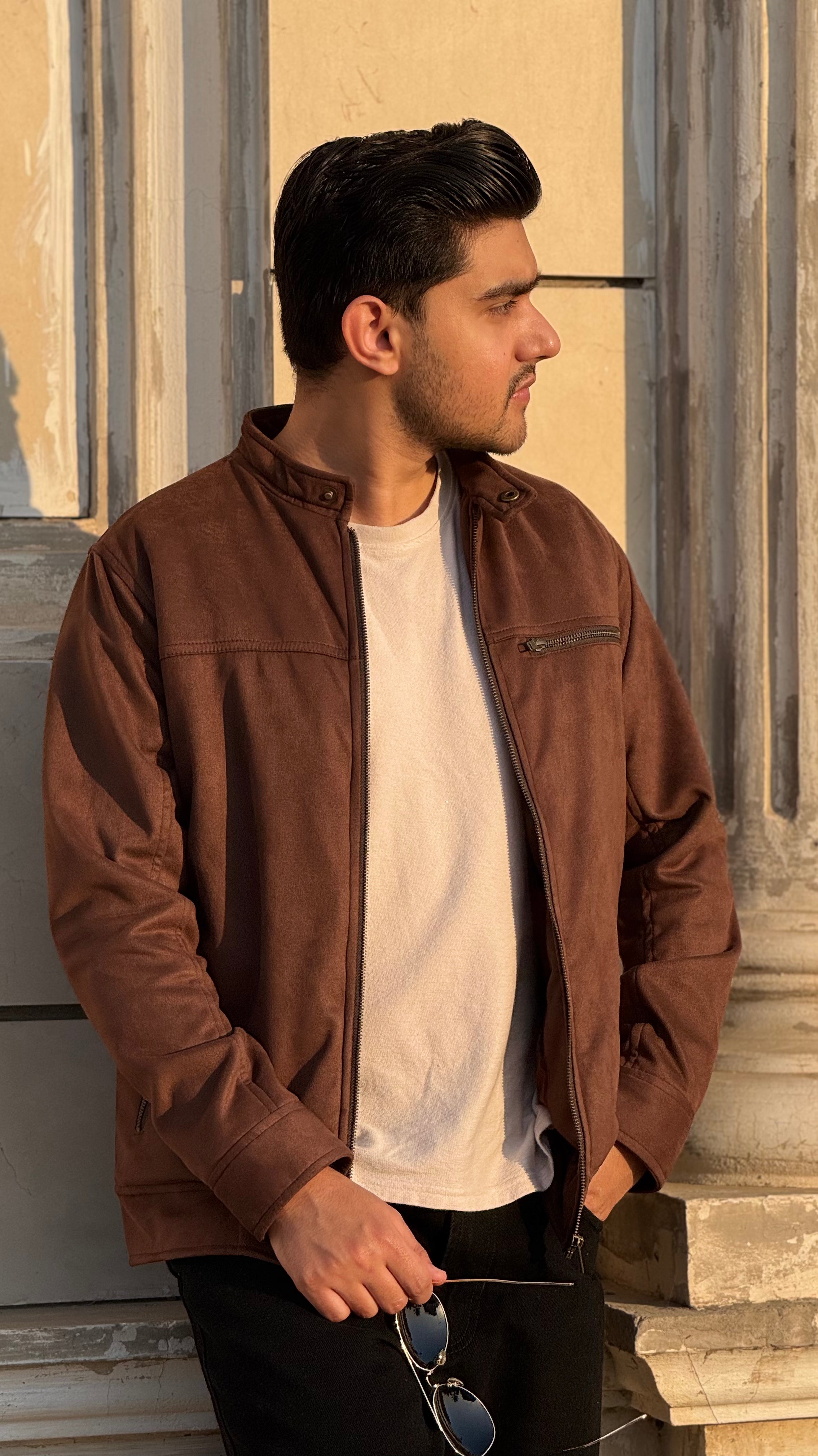 Suede Dark Brown Jacket - Vol II