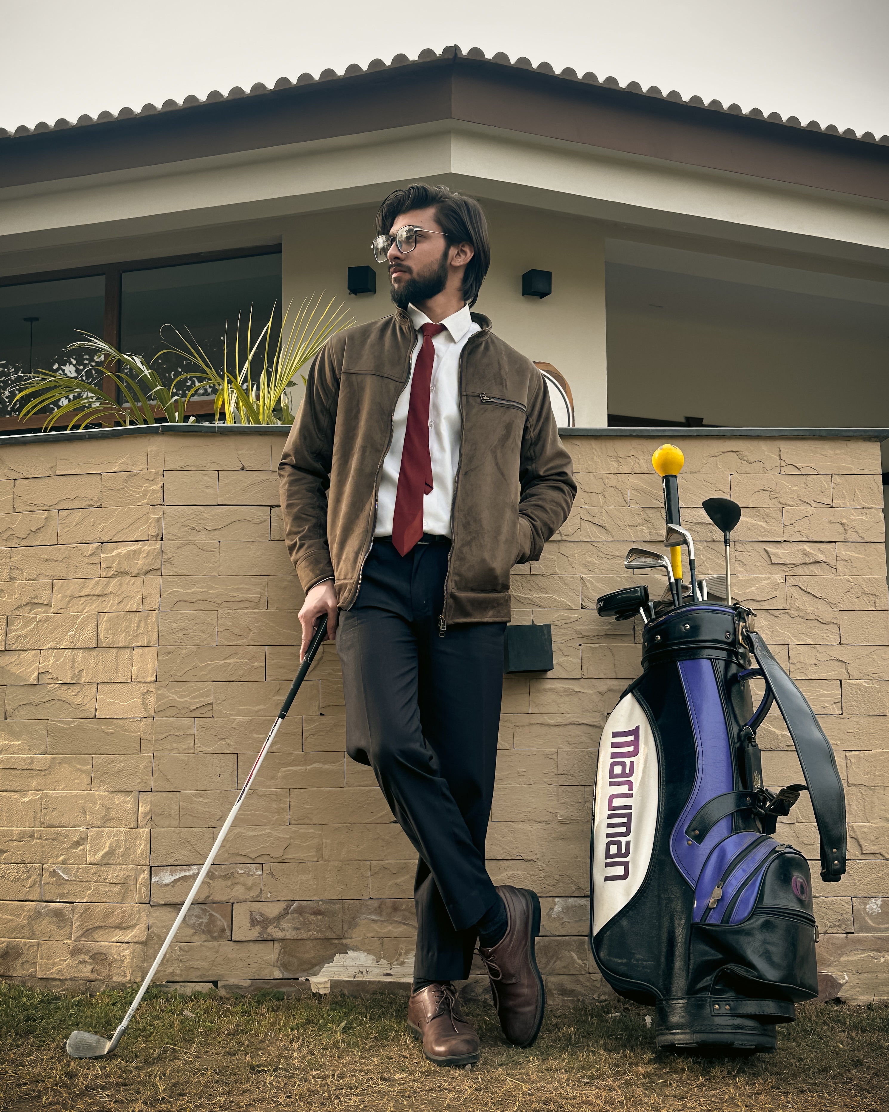 Suede Olive Green Jacket - Vol II