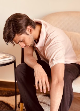 Ash Rose Waffle Zipper Polo