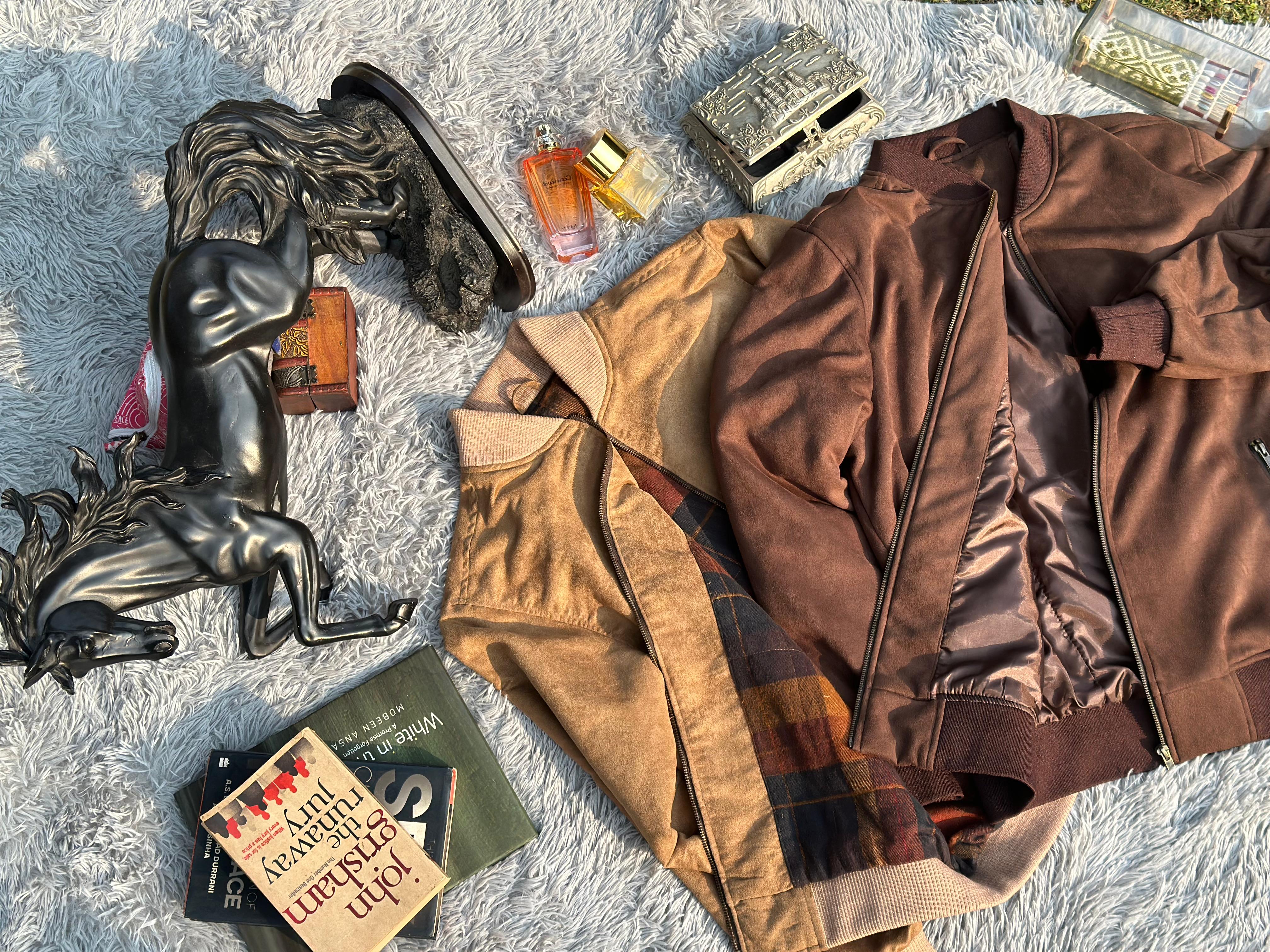 Chocolate Brown Suede Jacket