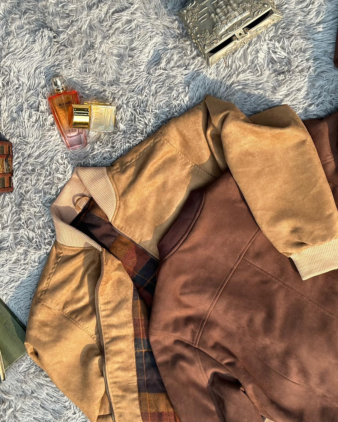 Chocolate Brown Suede Jacket